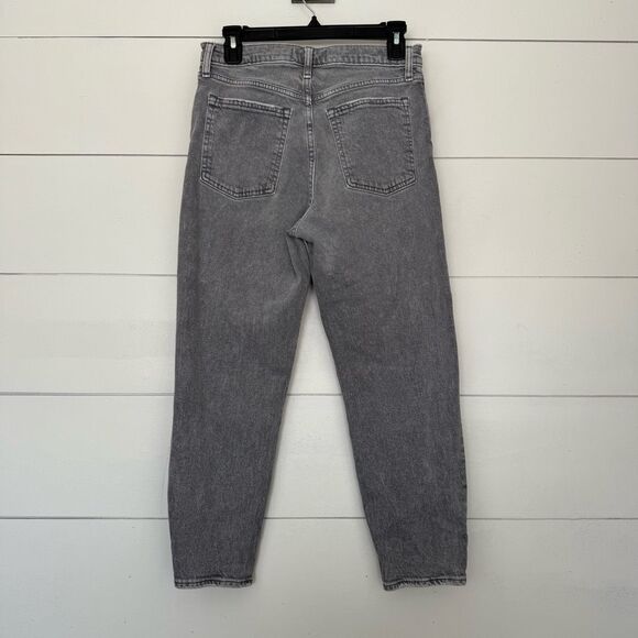 Abercrombie & Fitch Women’s 6 Short Grey The Mom High Rise Jeans - Picture 3 of 5